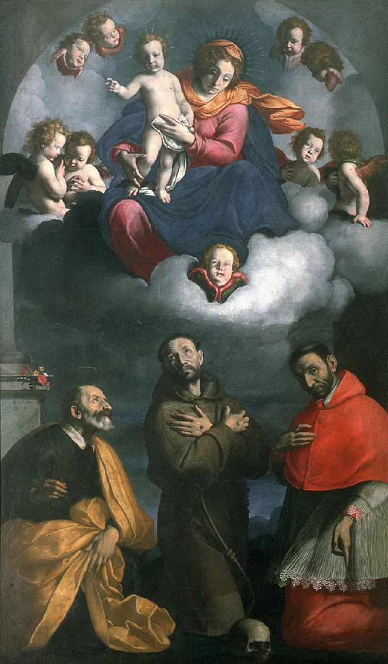 Madonna con Bambino in gloria e Santi
